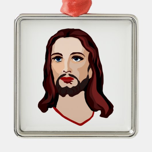 JESUS CHRIST METALEN ORNAMENT (Voorkant)