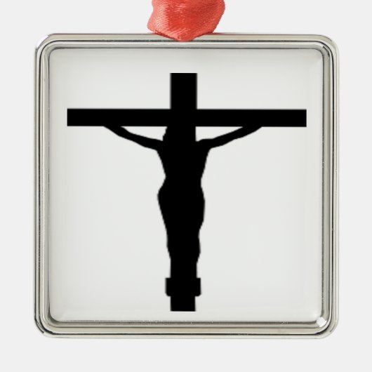 JESUS CHRIST METALEN ORNAMENT (Voorkant)