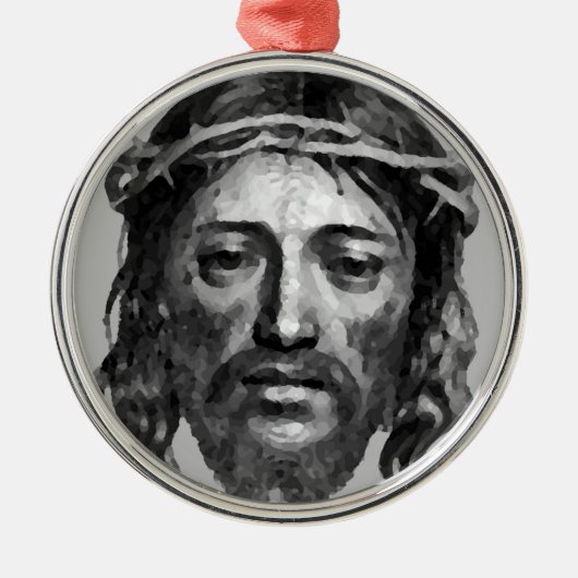 JESUS CHRIST METALEN ORNAMENT (Voorkant)
