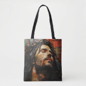 Jesus Christ Modern Tote Bag (Voorkant)