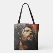 Jesus Christ Modern Tote Bag (Achterkant)