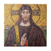 Jesus Christ Mosaic Tegeltje (Voorkant)