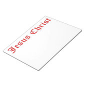 JESUS CHRIST NOTITIEBLOK (Schuin)