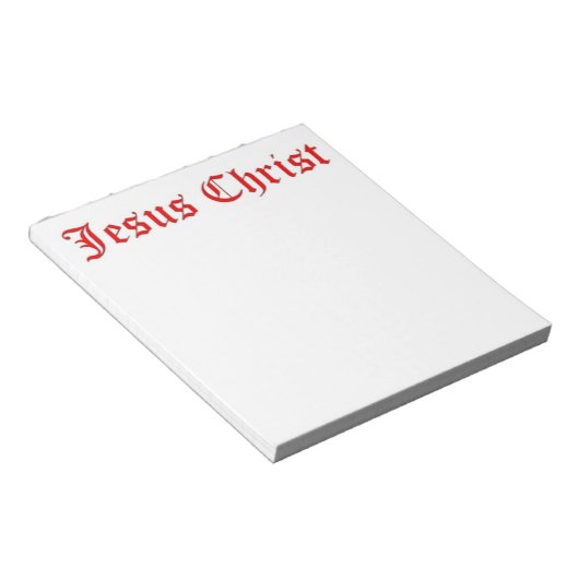 JESUS CHRIST NOTITIEBLOK (Schuin)