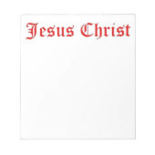 JESUS CHRIST NOTITIEBLOK (Voorkant)