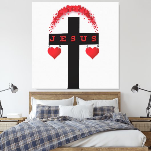 Jesus Christ of the Cross Canvas Afdruk (Insitu (Slaapkamer))
