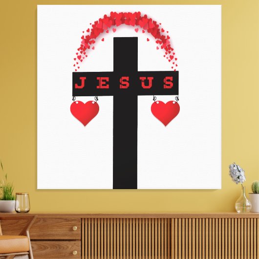 Jesus Christ of the Cross Canvas Afdruk (Insitu (Woonkamer))