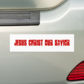 JESUS CHRIST ONZE SAVIOR BUMPERSTICKER (Op auto)