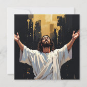 Jesus Christ Our Savior | Black and Gold blank (Voorkant)