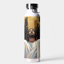 Jesus Christ Our Savior | Black and Gold Waterfles