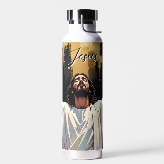 Jesus Christ Our Savior | Black and Gold Waterfles (Links)