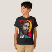 Jesus Christ P Art Religious Easter & Christma T-shirt (Voorkant volledig)