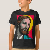 Jesus Christ P Art Religious Easter & Christma T-shirt (Voorkant)
