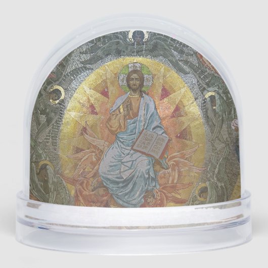 Jesus Christ Pantocrator, Lord of All, Icon Sneeuwbol (Voorkant)
