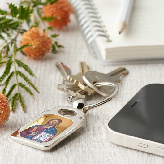 Jesus Christ Pantocrator  Sleutelhanger (Zijkant)