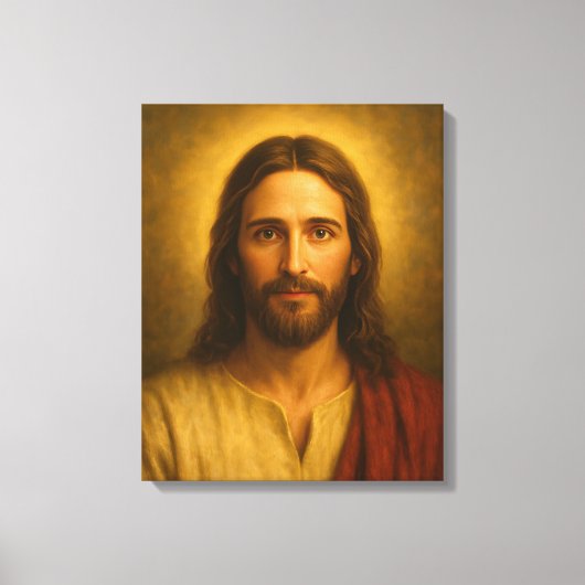 Jesus Christ Portrait #1™ LDS Muurschildersdoek Canvas Afdruk (Voorkant)