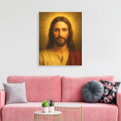 Jesus Christ Portrait #1™ LDS Muurschildersdoek Canvas Afdruk (Insitu (Woonkamer))