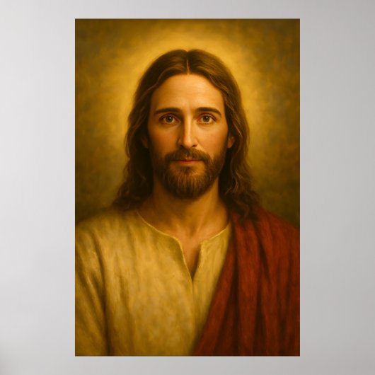 Jesus Christ Portrait #1™ LDS Wall Art Poster (Voorkant)