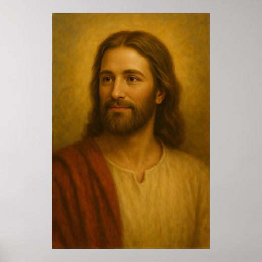 Jesus Christ Portrait #2™ LDS Wall Art Poster (Voorkant)
