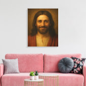 Jesus Christ Portrait #3™ LDS Muurschildersdoek Canvas Afdruk (Insitu (Woonkamer))