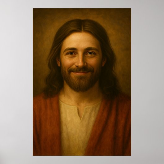 Jesus Christ Portrait #3™ LDS Wall Art Poster (Voorkant)