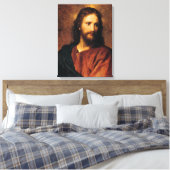 Jesus Christ, Portrait by Heinrich Hofmann Canvas Afdruk (Insitu (Slaapkamer))