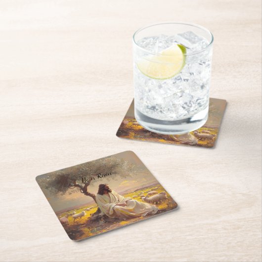 Jesus Christ Religious Easter Catholic Kartonnen Onderzetters (Insitu)