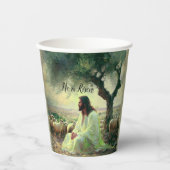 Jesus Christ Religious Easter Catholic  Papieren Bekers (Voorkant)