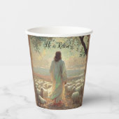 Jesus Christ Religious Easter Catholic  Papieren Bekers (Voorkant)