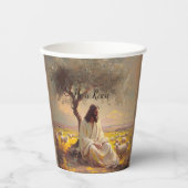 Jesus Christ Religious Easter Catholic Papieren Bekers (Voorkant)