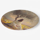 Jesus Christ Religious Easter Catholic  Papieren Bordje (Gekanteld)