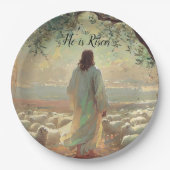 Jesus Christ Religious Easter Catholic  Papieren Bordje (Voorkant)