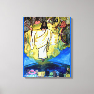 JESUS CHRIST RETURNS, DE SNELLING. canvas Afdruk