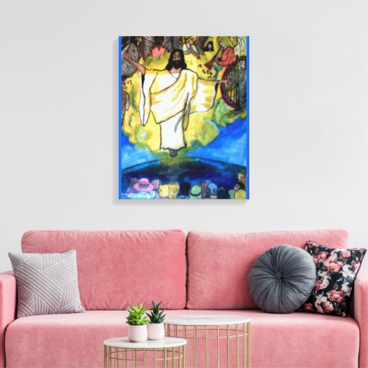 JESUS CHRIST RETURNS, THE RAPTURE. canvas (Insitu (Woonkamer))