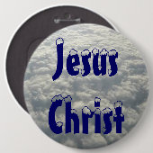 JESUS CHRIST RONDE BUTTON 6,0 CM (Voorkant /achterkant)