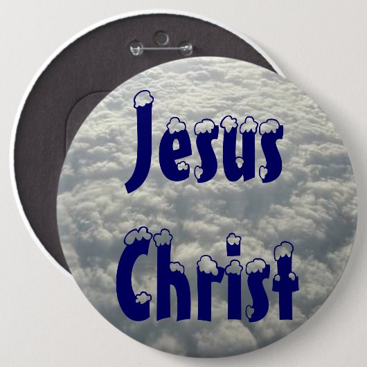 JESUS CHRIST RONDE BUTTON 6,0 CM (Voorkant /achterkant)