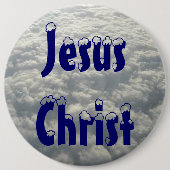 JESUS CHRIST RONDE BUTTON 6,0 CM (Voorkant)