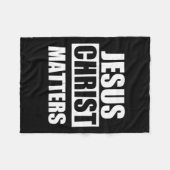 Jesus Christ S Fleece Deken (Voorkant (Horizontaal))