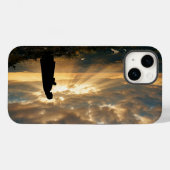 Jesus Christ Silhouette Holy Light Sunset Case (Achterkant (horizontaal))