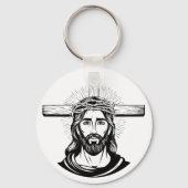 Jesus Christ Sleutelhanger (Achterkant)