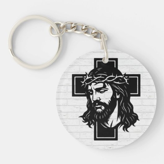 Jesus Christ Spiritual Art Keychain - Religious Ke (Voorkant)