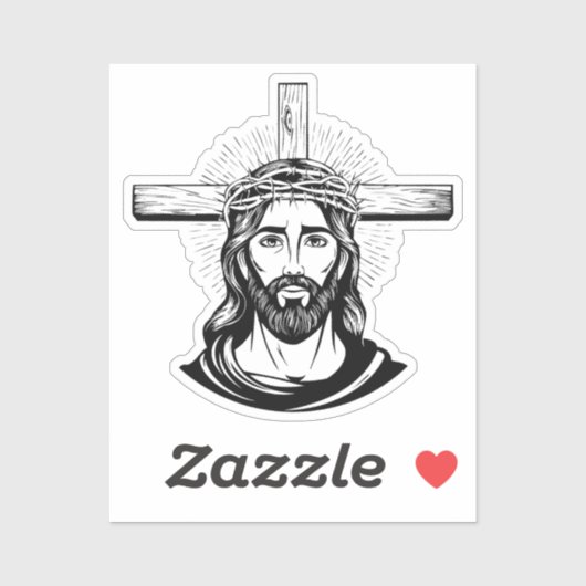 Jesus Christ Sticker (Vel)