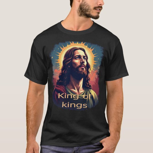 Jesus Christ T-shirt - King of Kings Graphic T-shi (Voorkant)