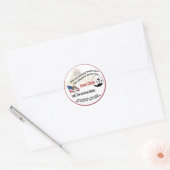 Jesus Christ & The American Soldier Ronde Stickers (Envelop)