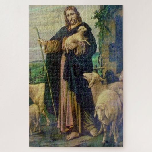 JESUS CHRIST THE GOOD SHEPHERD LEGPUZZEL (Verticaal)