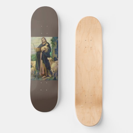 JESUS CHRIST THE GOOD SHEPHERD PERSOONLIJK SKATEBOARD (Voorkant)