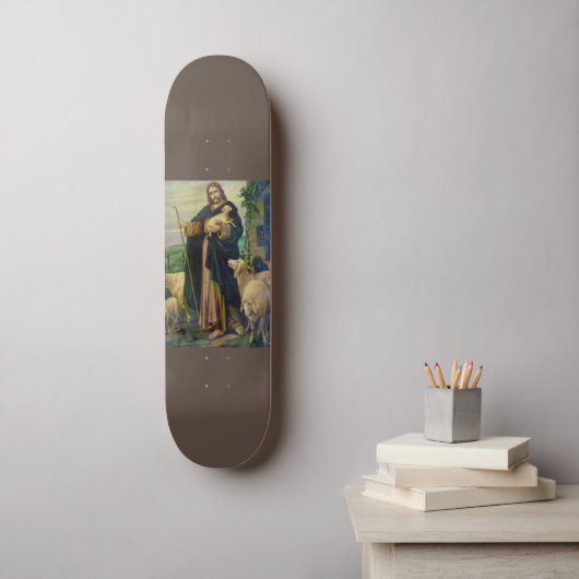 JESUS CHRIST THE GOOD SHEPHERD PERSOONLIJK SKATEBOARD (Muurkunst)