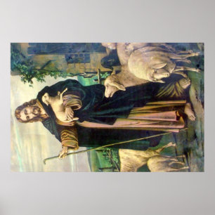 JESUS CHRIST THE GOOD SHEPHERD POSTER