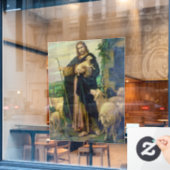 JESUS CHRIST THE GOOD SHEPHERD RAAMSTICKER (Cafe Raam)