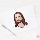 JESUS CHRIST VIERKANTE STICKER (Envelop)